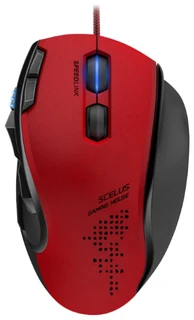 Мышь проводная игровая Speedlink SCELUS USB черный/красный (SL-680004-BKRD) 