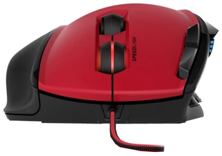 Мышь проводная игровая Speedlink SCELUS USB черный/красный (SL-680004-BKRD) 