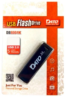 Флеш накопитель DATO DB8001 16GB Black (DB8001K-16G)
