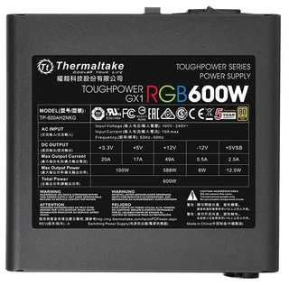 Блок питания Thermaltake Toughpower GX1 RGB 