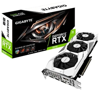 Видеокарта Gigabyte nVidia GeForce RTX 2070 8Gb GAMING OC WHITE (GV-N2070GAMINGOC WHITE-8GC) 