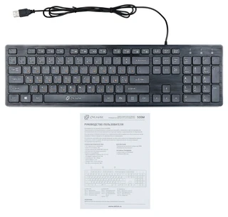 Клавиатура OKLICK 500M Black USB 