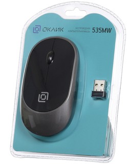 Купить Мышь беспроводная OKLICK 535MW Black-Grey USB / Народный дискаунтер ЦЕНАЛОМ