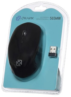 Купить Мышь беспроводная OKLICK 565MW Glossy Black USB / Народный дискаунтер ЦЕНАЛОМ
