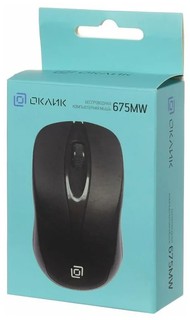 Купить Мышь беспроводная OKLICK 675MW Black USB / Народный дискаунтер ЦЕНАЛОМ