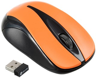 Купить Мышь беспроводная OKLICK 675MW Orange USB / Народный дискаунтер ЦЕНАЛОМ