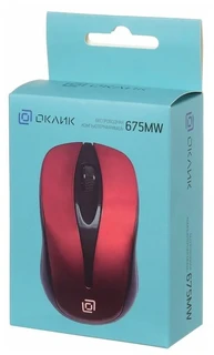 Мышь беспроводная OKLICK 675MW Red USB 