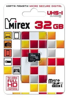 Карта памяти microSDHC Mirex Class 10 UHS-I U1 32GB (13612-MCSUHS32) 