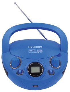 Магнитола Hyundai H-PCD220 синий 