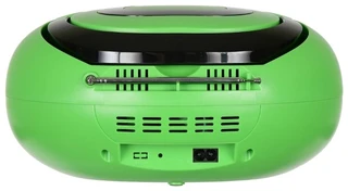 Аудиомагнитола Hyundai H-PCD260, зеленый/черный, 4Вт, CD/MP3, FM, USB/SD, дисплей, 4xC/от сети 