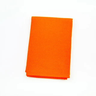 Оранжевый, полотенце вафельное кухонное однотонное 45*60