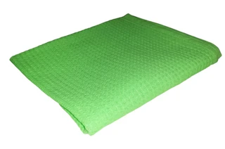 Зеленый, полотенце вафельное кухонное однотонное 45*60 см