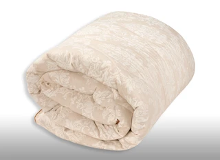 Одеяло Миланика Верблюжья шерсть/поплин-жаккард 1.5-спальное, 140х205 см