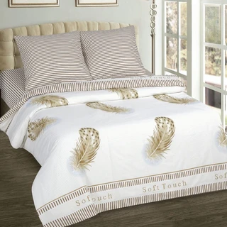 Комплект постельного белья АРТПОСТЕЛЬ Прикосновение 1.5 спальный, поплин, наволочки 70х70 см 