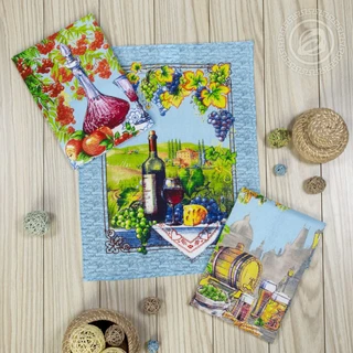 Полотенце из рогожки 45*60 Провинция (3 шт) 