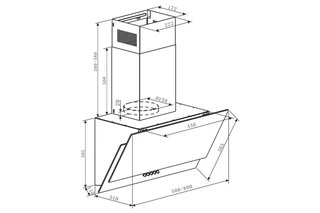 Вытяжка кухонная Оasis NC - 60W 