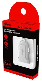 Автомобильное зарядное устройство Ritmix RM-4124 White 