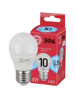 Лампа светодиодная ЭРА LED smd P45-10w-840-E27 ECO
