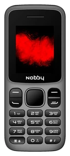 Сотовый телефон Nobby 101 черно-серый 