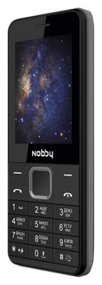 Сотовый телефон Nobby 200 черно-серый 