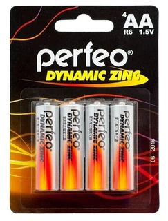 Батарейка AA Perfeo Dynamic Zinc R6 