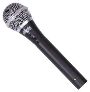 Микрофон для караоке Ritmix RDM-155 пластик, черный, 50-10000Гц, 50дБ, 600 Ом, jack 6,3мм, съёмный шнур, 5.0м 