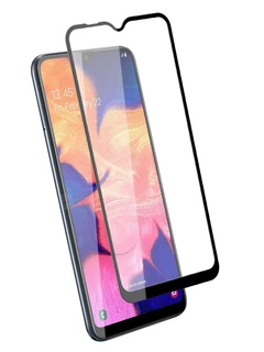Защитное стекло для Samsung Galaxy A10 (2019)/M10, Full, черное, тех упаковка