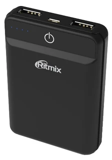 Внешний аккумулятор (Power Bank) 10000mAh Ritmix RPB-10003L Black 