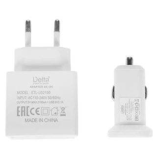 Сетевое зарядное устройство Delta+ ETL-U52100 