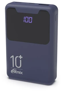 Внешний аккумулятор (Power Bank) 10000mAh Ritmix RPB-10005 Indigo Black 