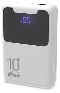 Внешний аккумулятор (Power Bank) 10000mAh Ritmix RPB-10005 White 