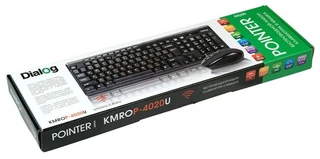 Комплект беспроводной Dialog Pointer KMROP-4020U USB 
