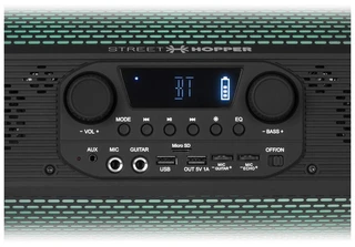 Аудиомагнитола 2.1 Soundstream Hooper SH-6P черный, 30Вт, 50-20000Гц, BT, FM, USB/microSD, ПДУ, подсветка 