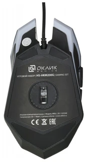Комплект проводной OKLICK HS-HKM200G Hades 