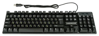 Клавиатура проводная Nakatomi Navigator KN-06U Black USB 