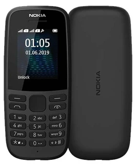 Сотовый телефон Nokia 105 SS черный 