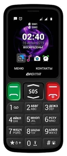 Сотовый телефон Digma Linx S240 чёрный 