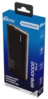 Внешний аккумулятор (Power Bank) 10000mAh Ritmix RPB-10002 