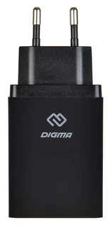 Сетевое зарядное устройство DIGMA DGWC-2U-QC3.0-BK 