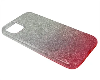 Накладка для Apple iPhone 11 Pro Shine, серебристый/розовый 