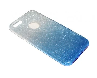 Чехол-накладка для Apple iPhone 7/8 Shine серебристый/синий