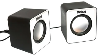 Колонки 2.0 Dialog Colibri AC-02UP Black-White 