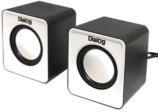 Колонки 2.0 Dialog Colibri AC-02UP Black-White 