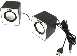 Колонки 2.0 Dialog Colibri AC-02UP Black-White 