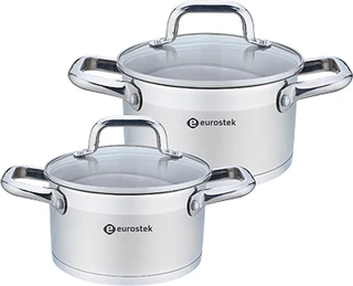 Набор посуды Eurostek ES-1207 (кастрюли 2,5 л и 4,5 л)