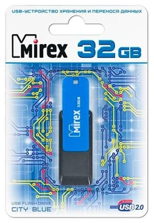 Флеш накопитель 32Gb Mirex City, USB 2.0, Желтый 