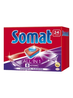 Таблетки для ПММ Somat ВСЕ-В-1, 24 таблетки