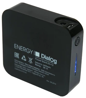Внешнее дополнительное зарядное  6600mAh Dialog Energy EN-12 