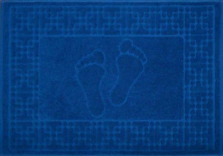 Коврик махровый для ног 50*70 FOOTSTEP цв.236/синий Дон. Мануфактура