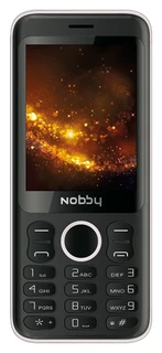 Сотовый телефон Nobby 321 черно-серебристый 